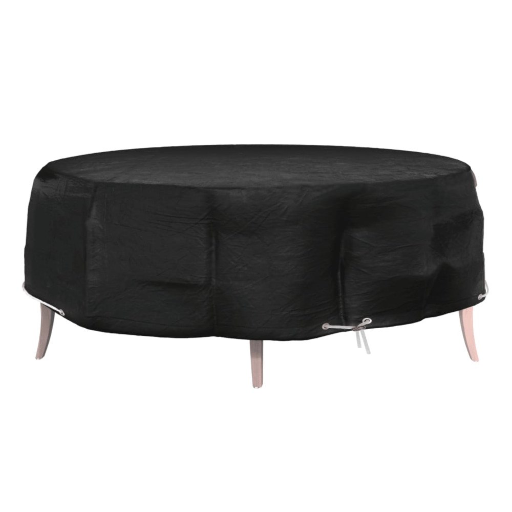vidaXL Överdrag till loungegrupp 8 öljetter Ø188x50 cm rund