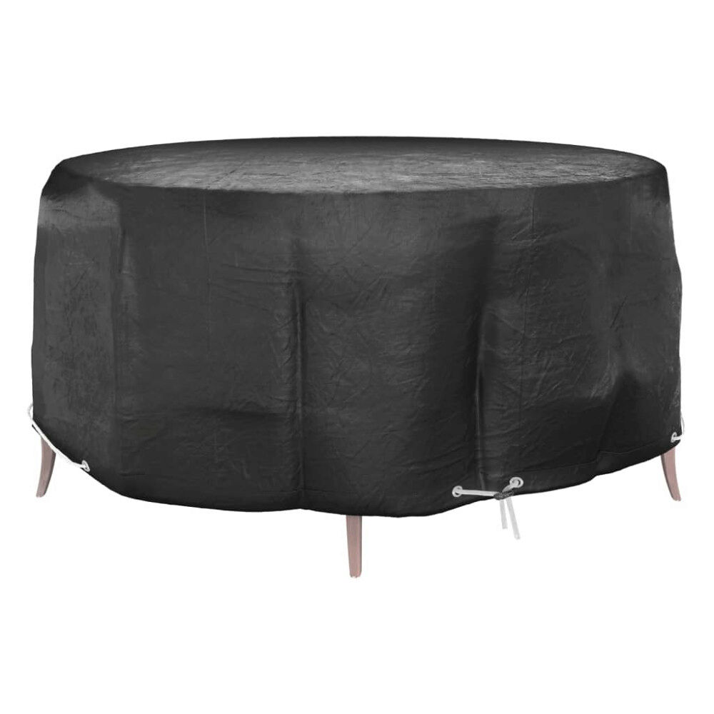 vidaXL Överdrag för trädgårdsmöbler 10 öljetter Ø260x90 cm runt