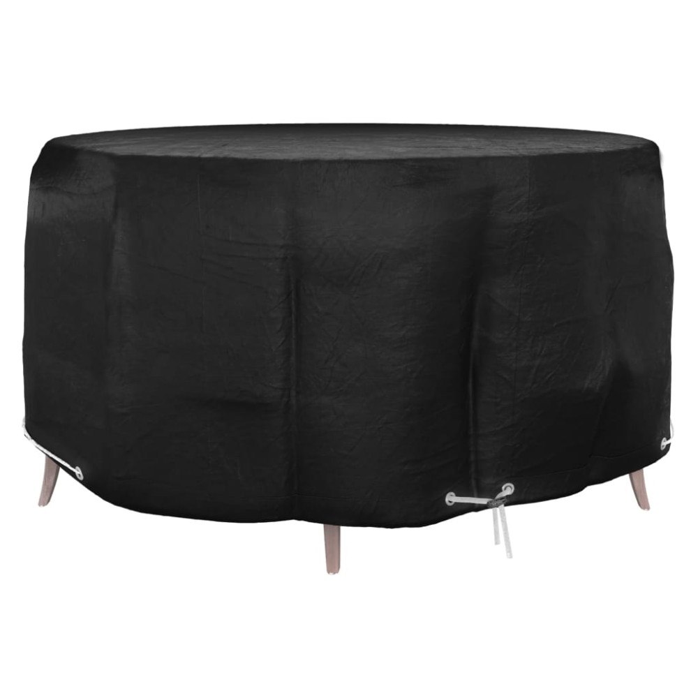 vidaXL Överdrag för trädgårdsmöbler 10 öljetter Ø230x90 cm