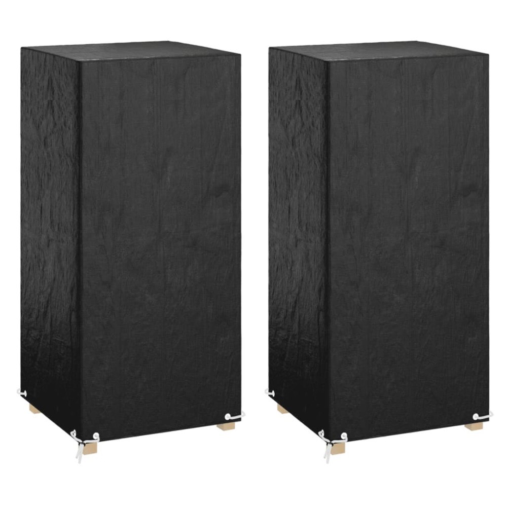 vidaXL Överdrag för utemöbler 2 st 8 ölj. 75x70x140 cm polyeten