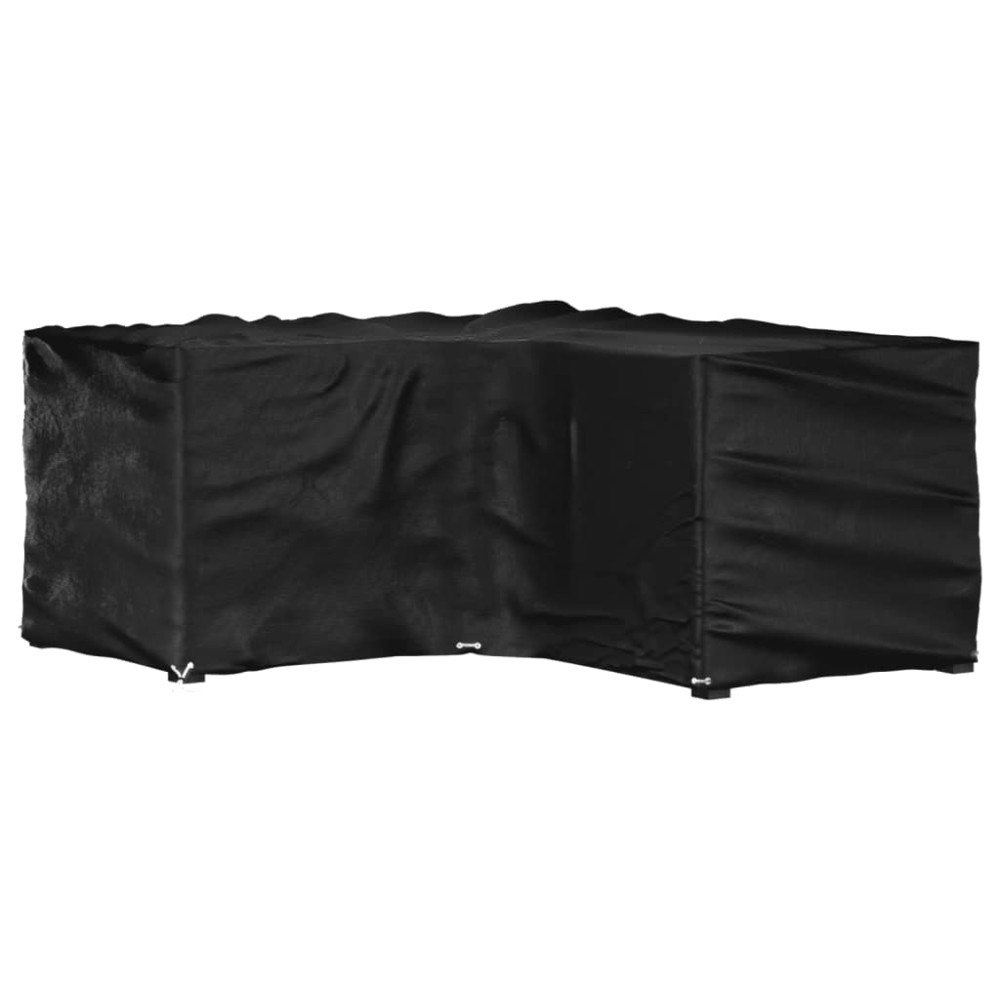vidaXL Överdrag för utemöbler 16 ölj. 215x215x90cm L-format