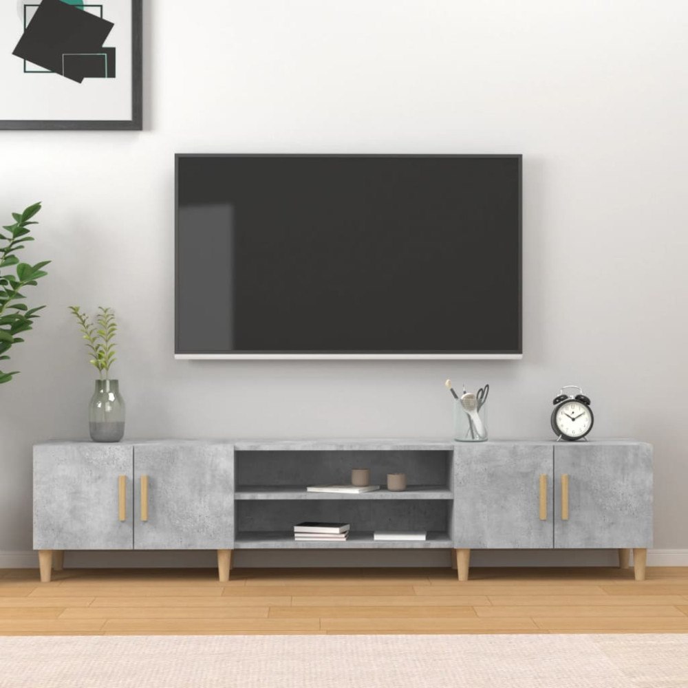 vidaXL TV-skåp betonggrå 180x31,5x40 cm konstruerat trä