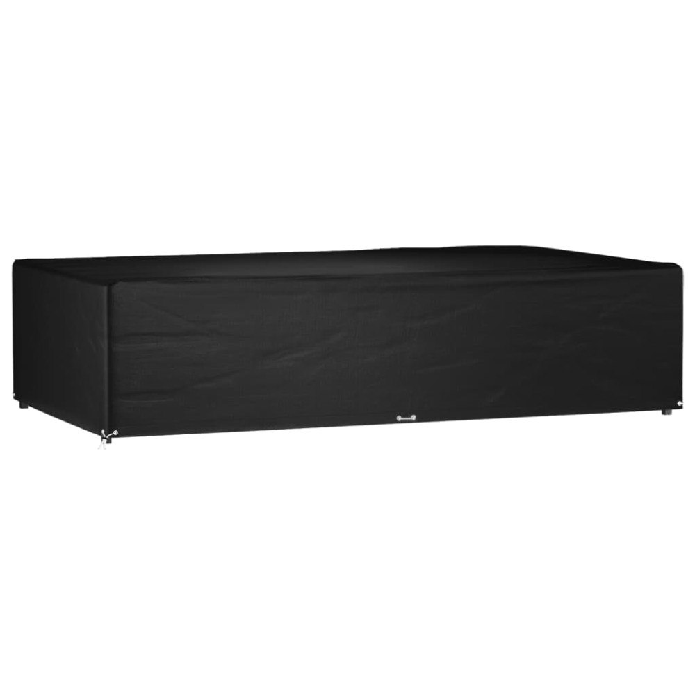 vidaXL Överdrag för trädgårdsmöbler 12 ölj. 315x180x75 cm rektangulärt
