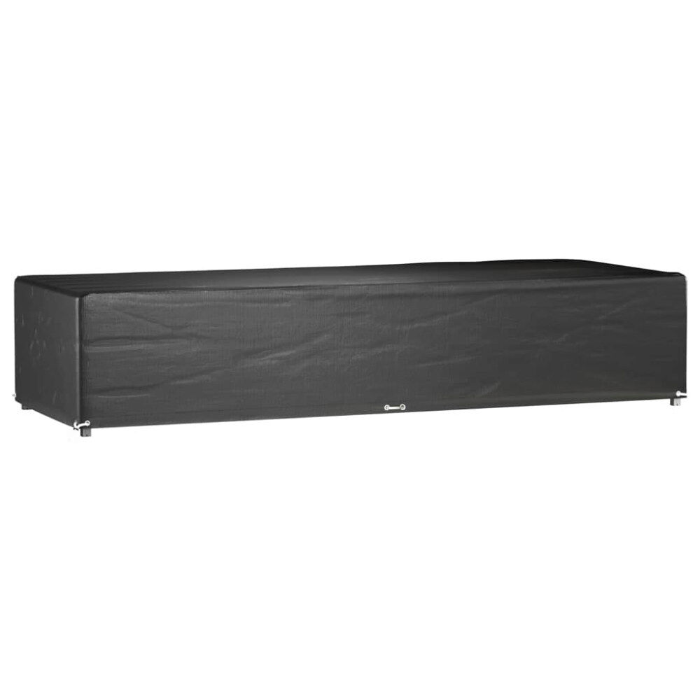 vidaXL Överdrag för solsäng 12 öljetter 205x75x40 cm polyeten