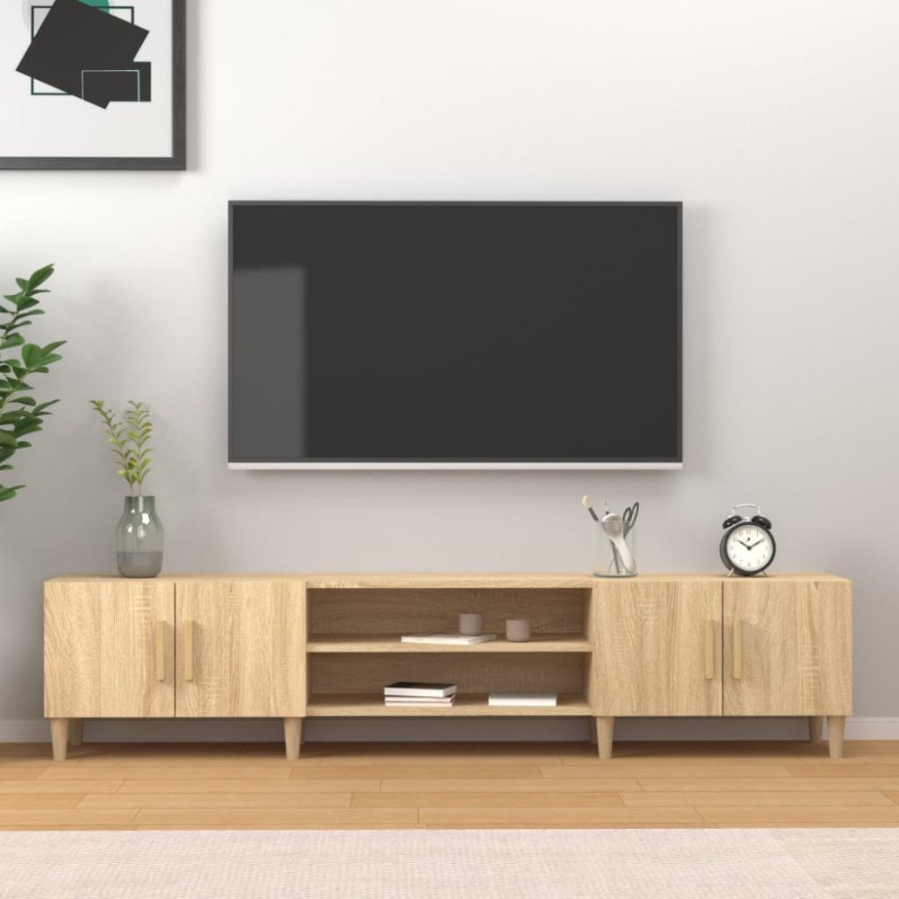 vidaXL TV-skåp Sonoma ek 180x31,5x40 cm konstruerat trä