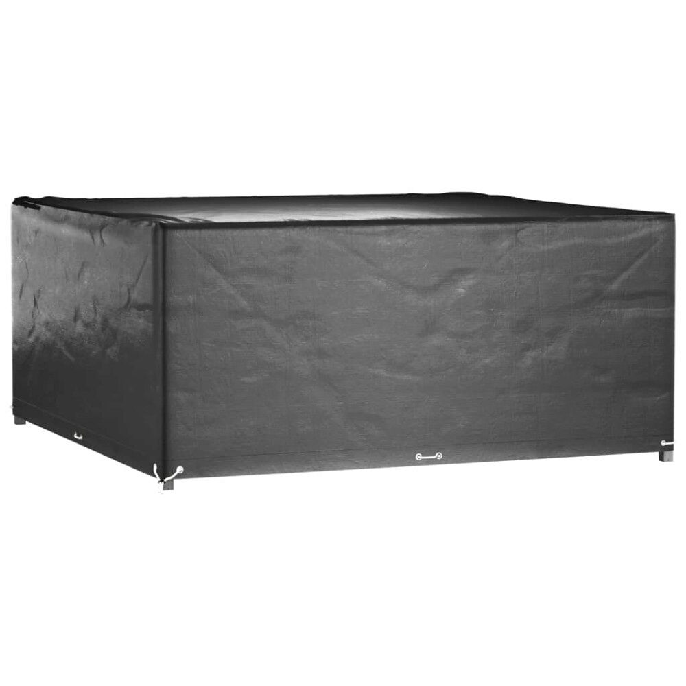 vidaXL Överdrag för trädgårdsmöbler 16 ölj. 250x250x90 cm fyrkantig