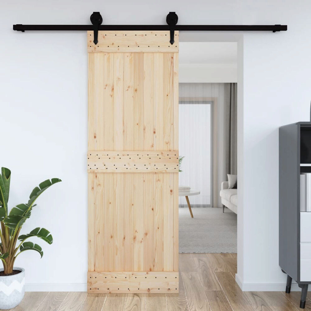 vidaXL Dörr NARVIK 80x210 cm massiv furu