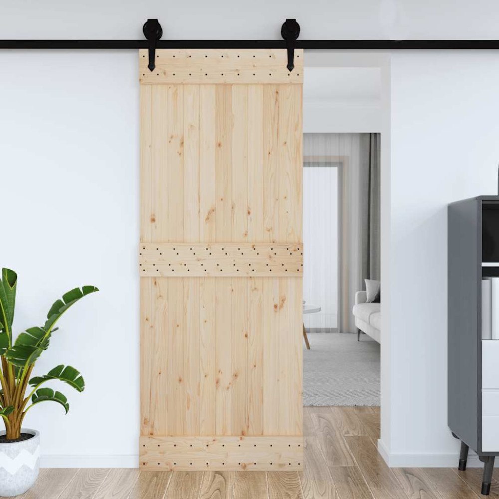 vidaXL Dörr NARVIK 90x210 cm massiv furu