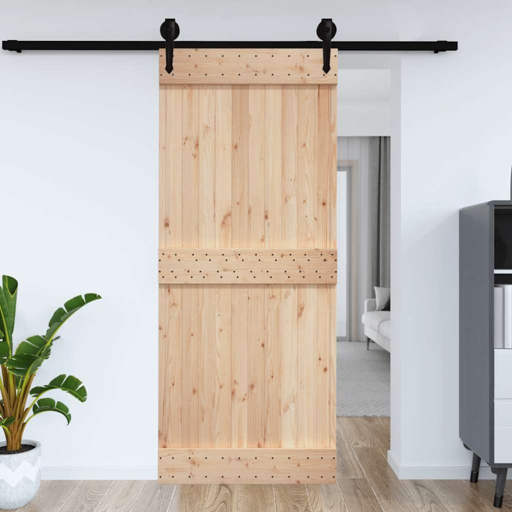 vidaXL Dörr NARVIK 95x210 cm massiv furu
