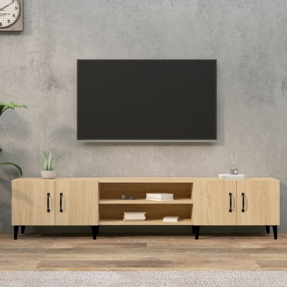 vidaXL TV-skåp Sonoma ek 180x31,5x40 cm konstruerat trä