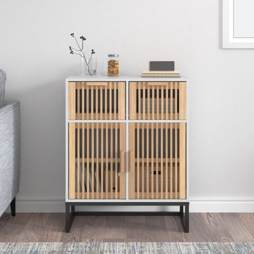 vidaXL Förvaringsskåp vit 60x30x75 cm konstruerat trä