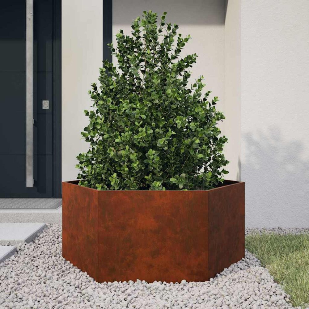 vidaXL Odlingslåda rostfärgad 90x90x45 cm rosttrögt stål