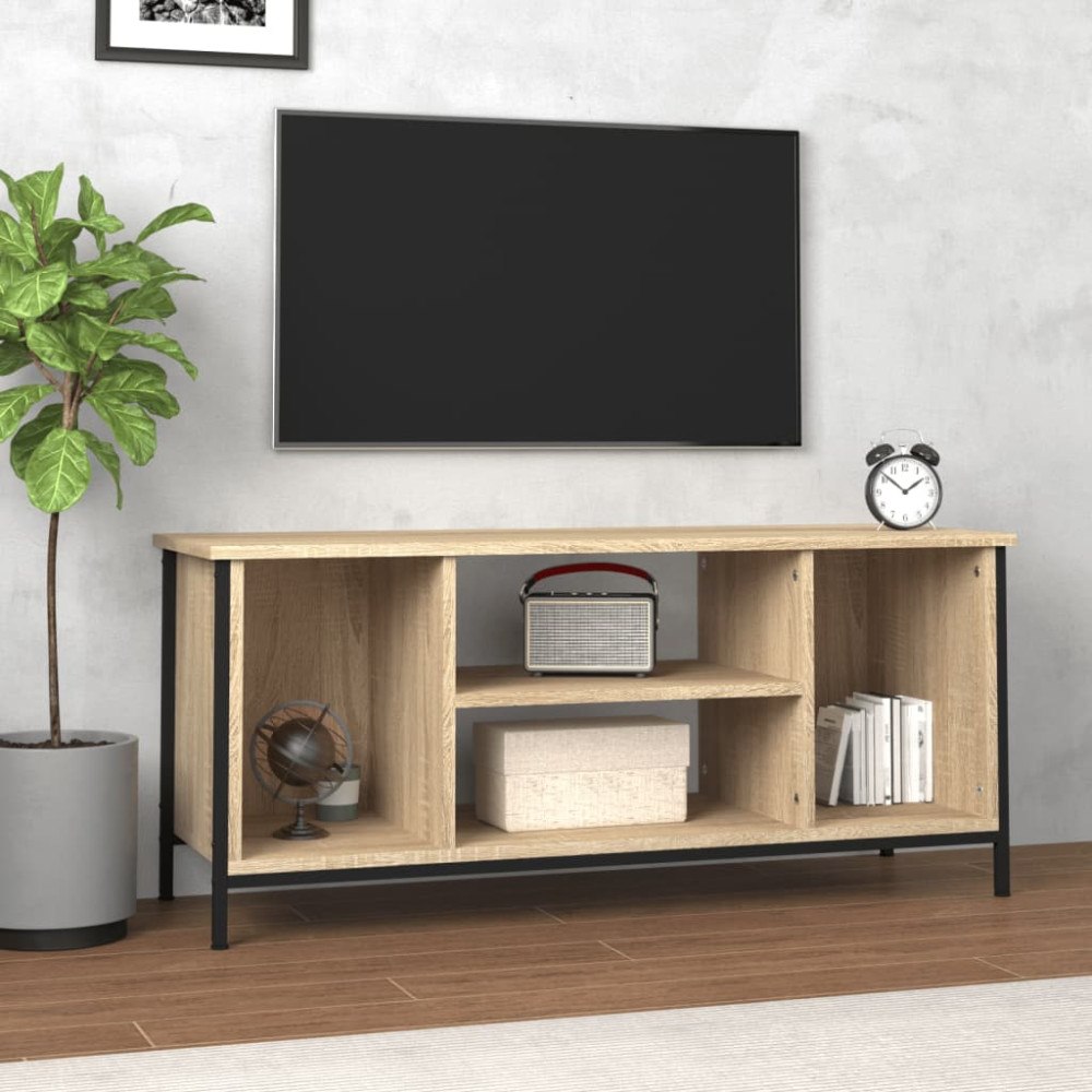 vidaXL Tv-bänk sonoma-ek 102x35x45 cm konstruerat trä