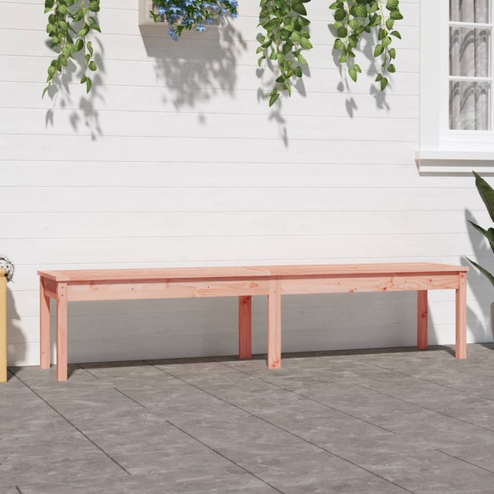 vidaXL Trädgårdsbänk 2-sits 203,5x44x45 cm massivt douglasträ