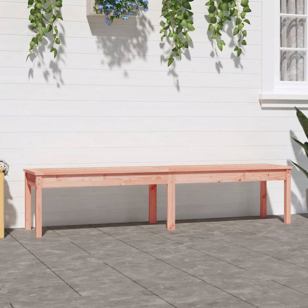 vidaXL Trädgårdsbänk 2-sits 203,5x44x45 cm massivt douglasträ