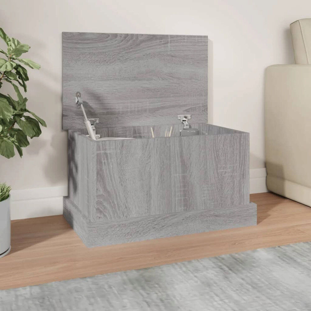 vidaXL Förvaringslåda grå sonoma 50x30x28 cm konstruerat trä