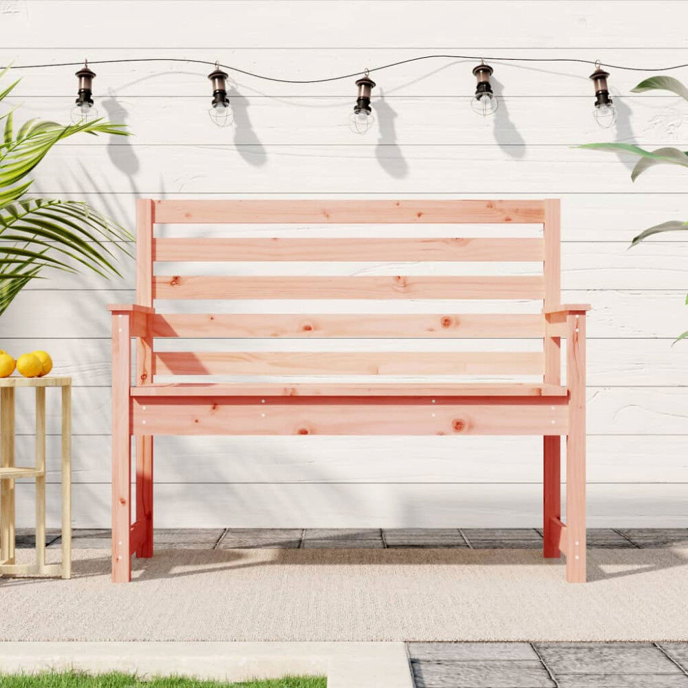 vidaXL Trädgårdsbänk 109x48x91,5 cm massivt douglasträ