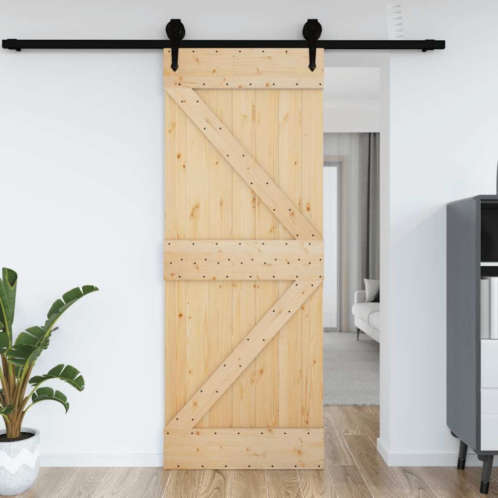 vidaXL Dörr NARVIK 70x210 cm massiv furu