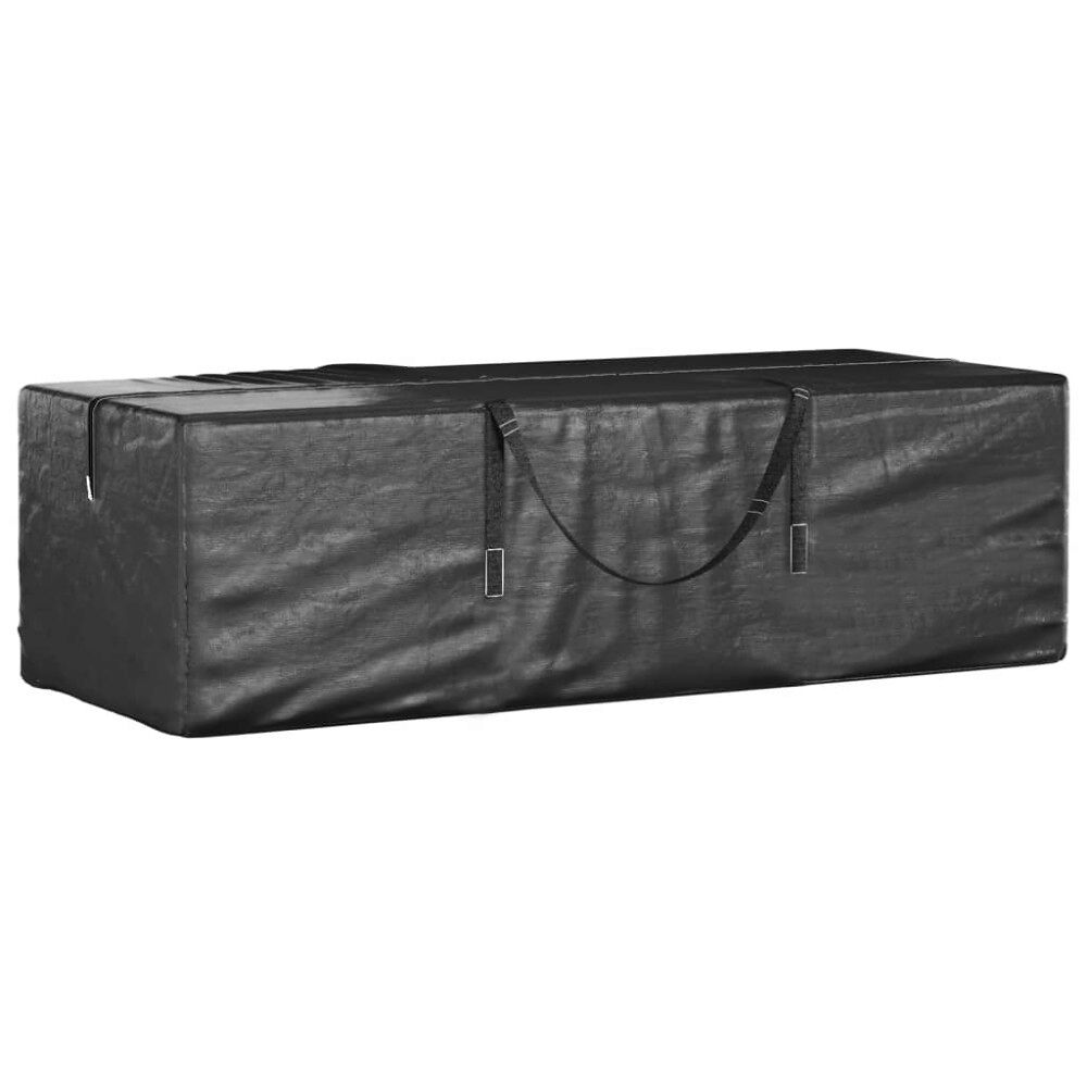 vidaXL Förvaringsväska för julgran svart 135x40x55 cm polyeten