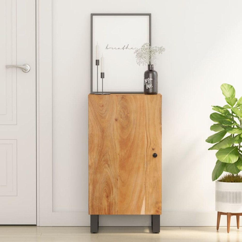 vidaXL Skänk med dörr 40x31x75 cm massivt akaciaträ