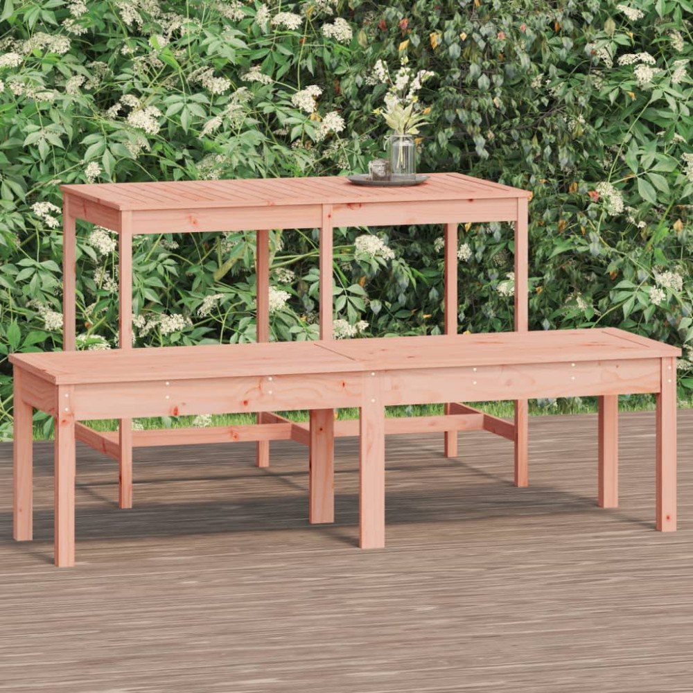 vidaXL Trädgårdsbänk 2-sits 159,5x44x45 cm massivt douglasträ
