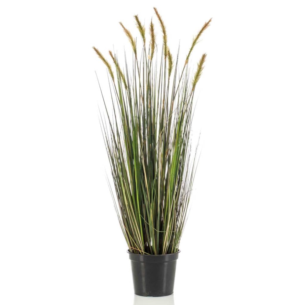 Emerald Emerald Konstväxt kavlengräs i plastkruka höst 90 cm