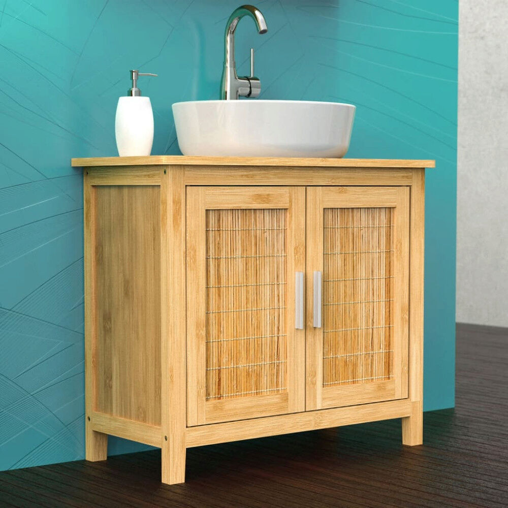 EISL EISL Badrumsskåp bambu 67x28x60 cm