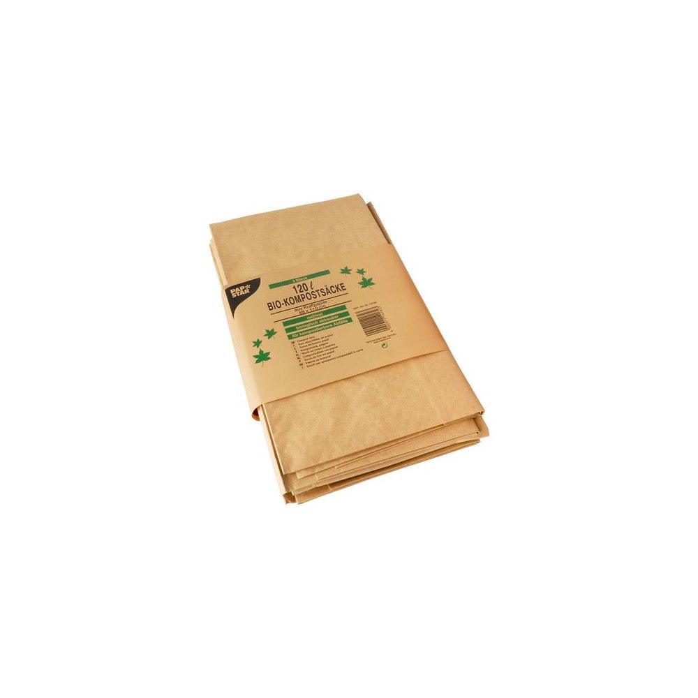 PAPSTAR Kompostpåse PURE papp 120L brun 3/fp