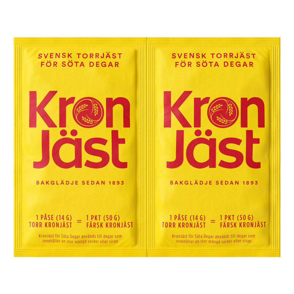 KronJäst Torrjäst Söta Degar 2 x 14 g