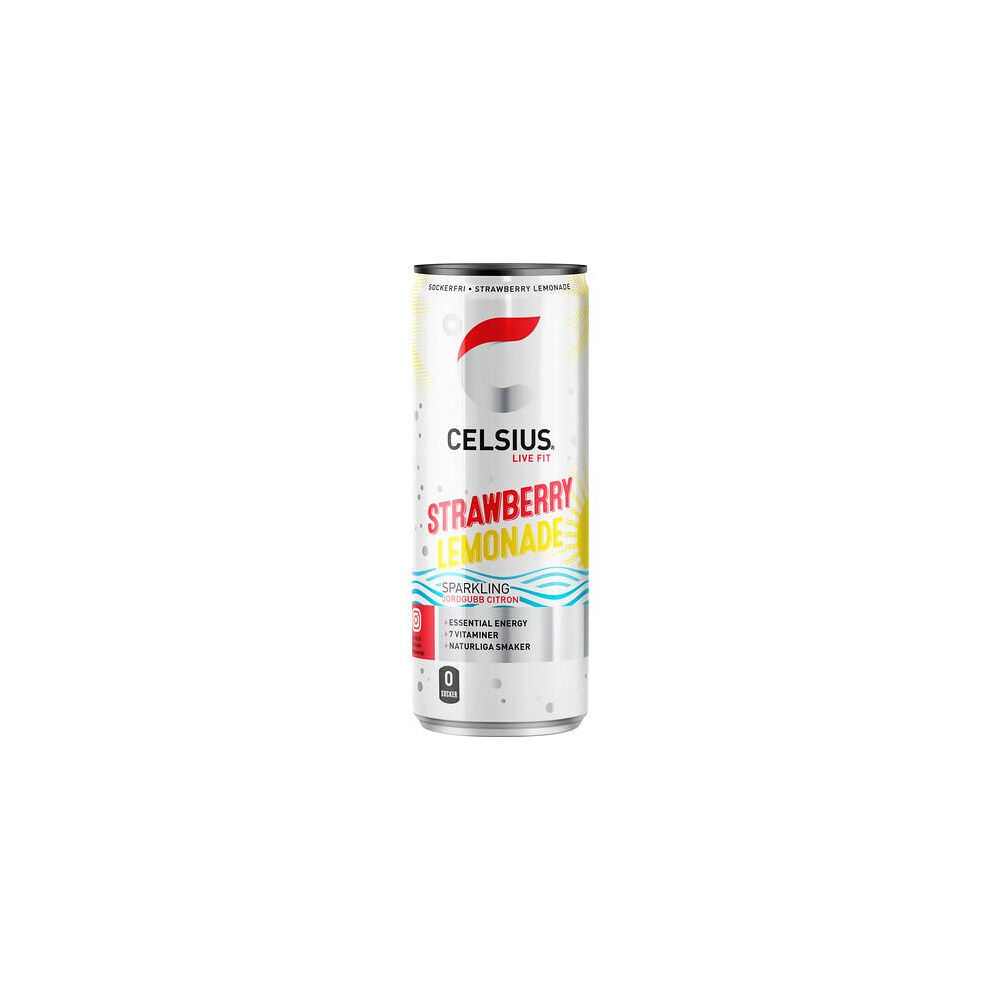 Celsius Celsius Strawberry Lemonade Energidryck 35,5 cl