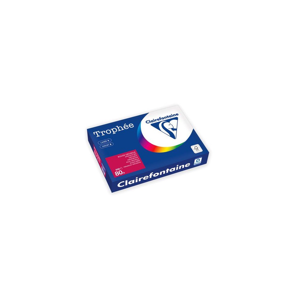 Clairefontaine Kop.ppr TROPHÉE A4 80g oh körsbär 500/fp