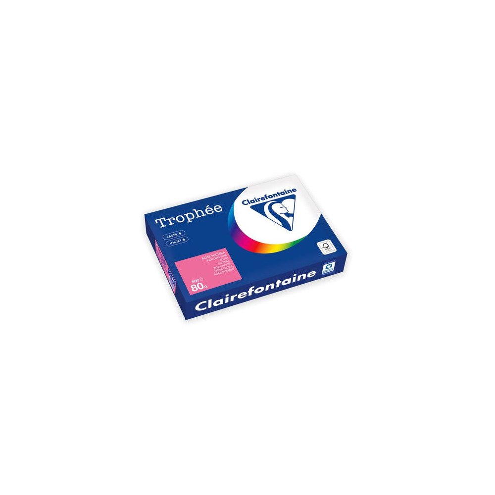 Clairefontaine Kop.ppr TROPHÉE A4 80g oh cerise 500/fp