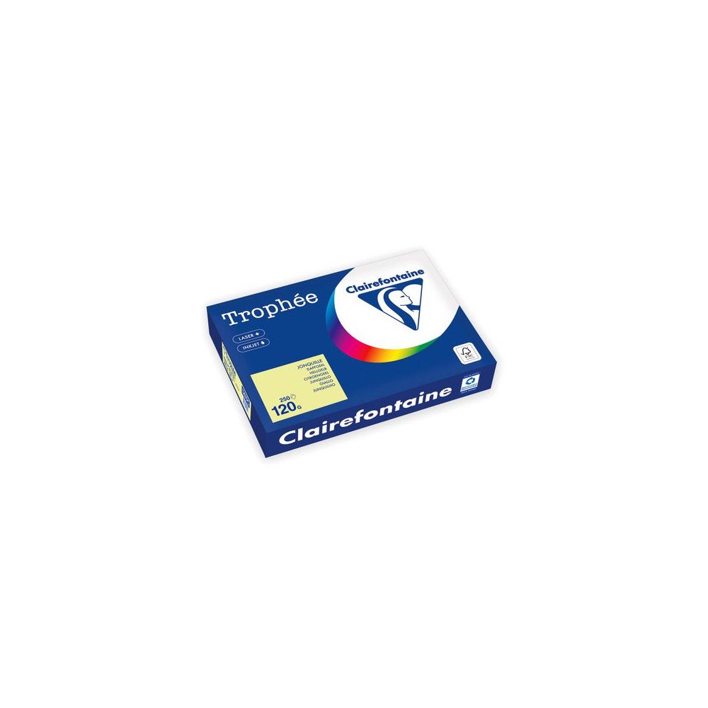Clairefontaine Kop.ppr TROPHÉE A4 120g oh citron 250/fp