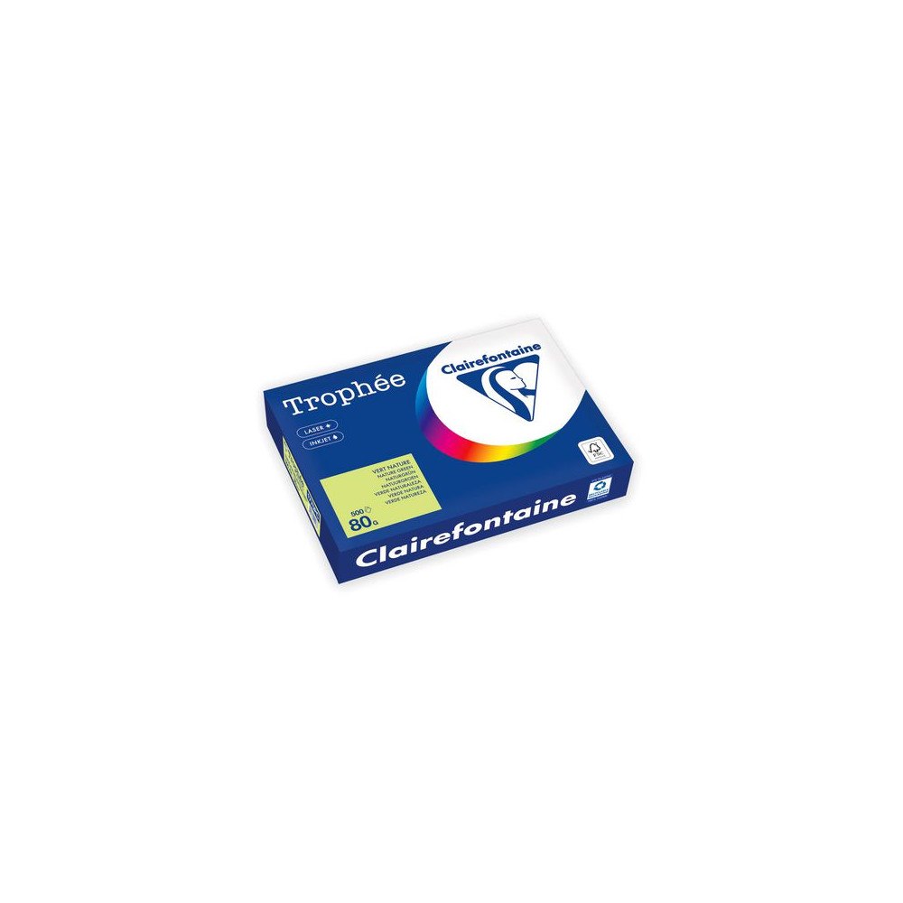Clairefontaine Kop.ppr TROPHÉE A4 80g oh natgrön 500/fp