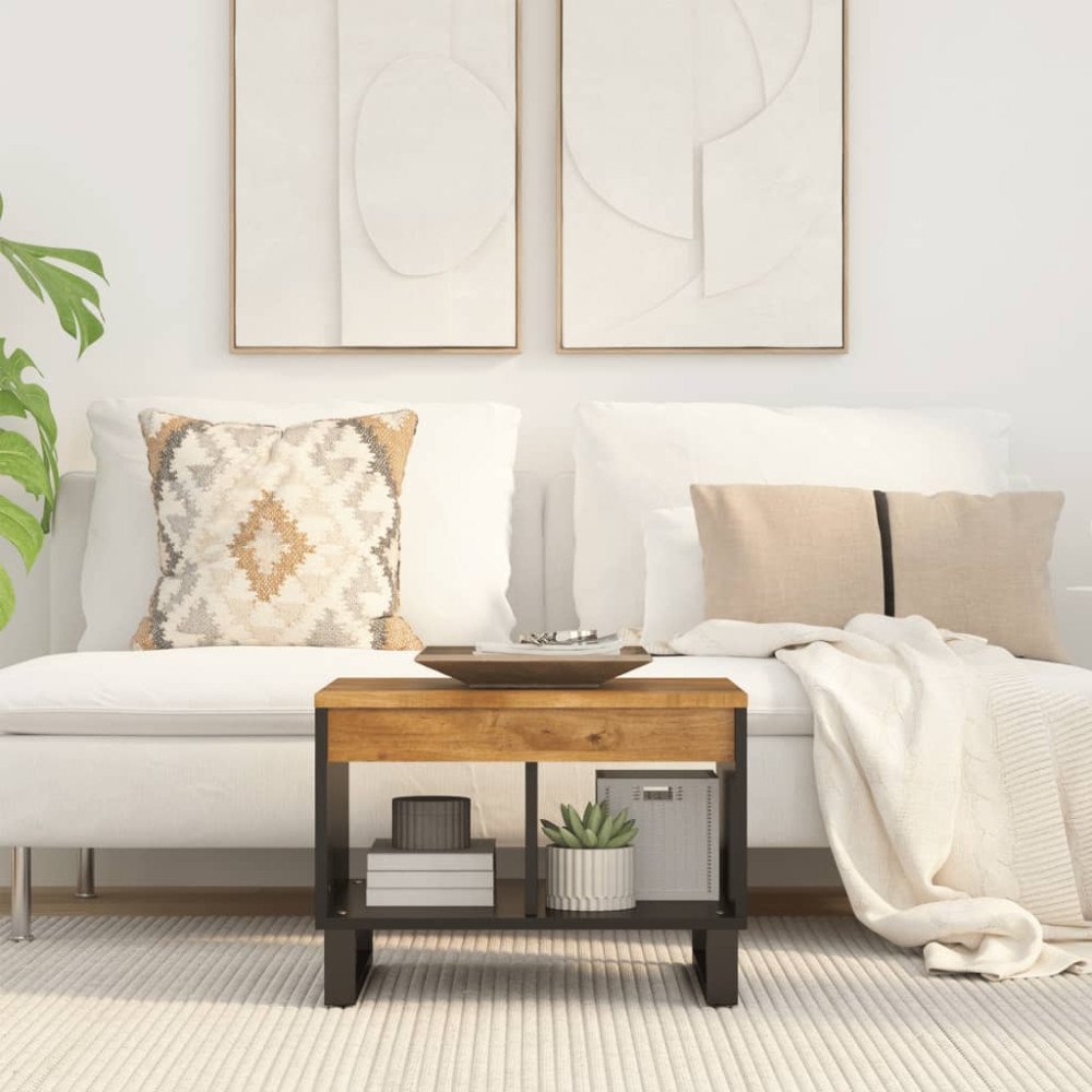 vidaXL Soffbord 55x50x40 cm massivt mangoträ