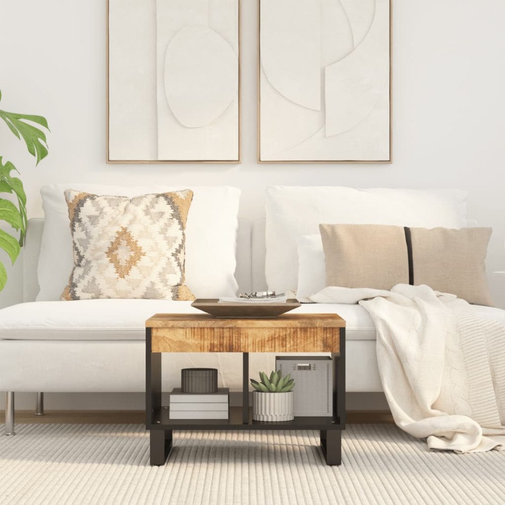 vidaXL Soffbord 55x50x40 cm massivt mangoträ