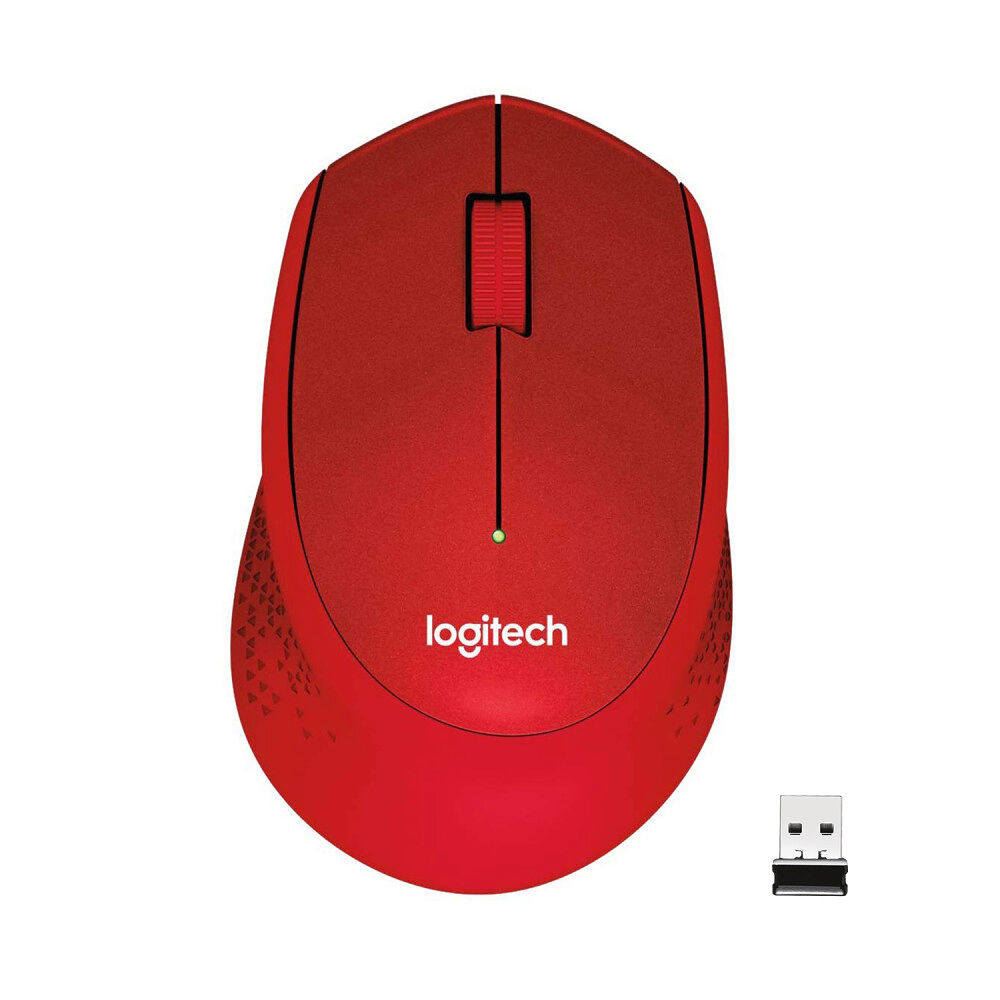 Logitech Logitech M330 SILENT PLUS - mus - 2.4 GHz - röd