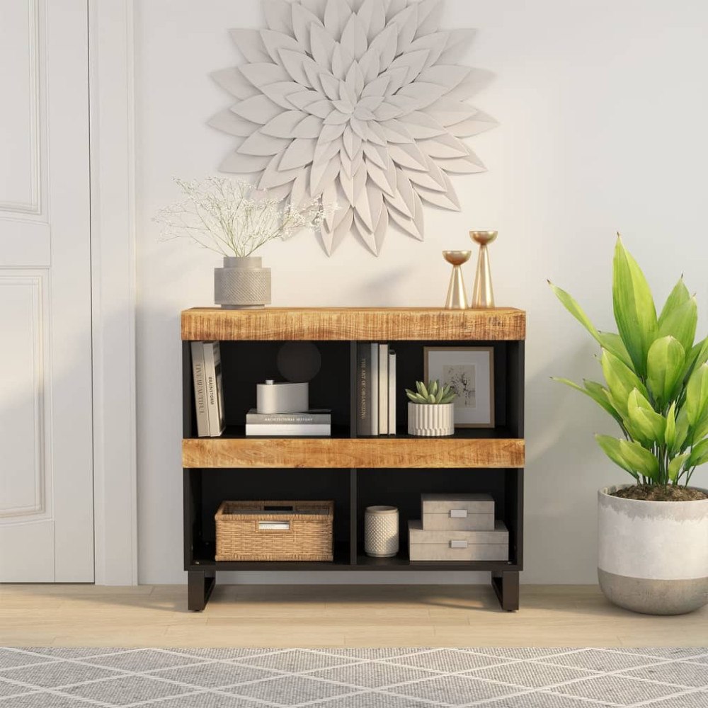vidaXL Sidoskåp 85x33x75 cm massivt mangoträ