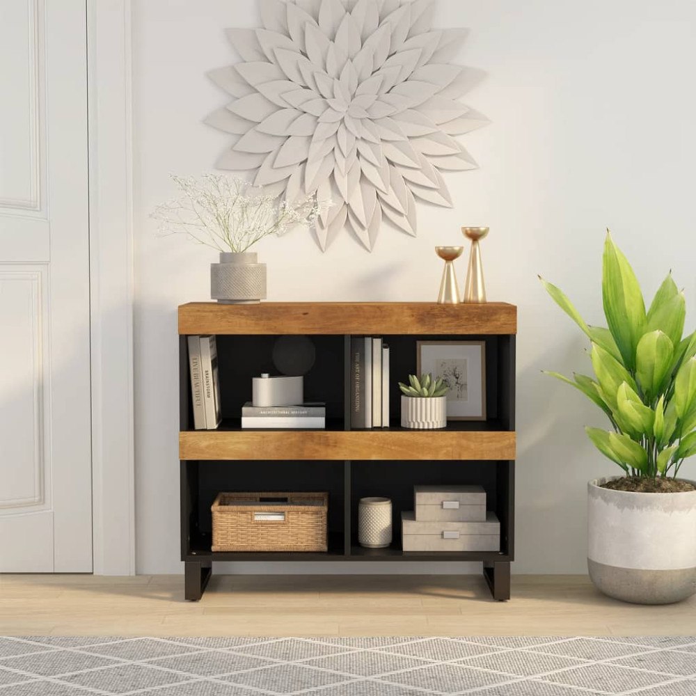 vidaXL Sidoskåp 85x33x75 cm massivt mangoträ
