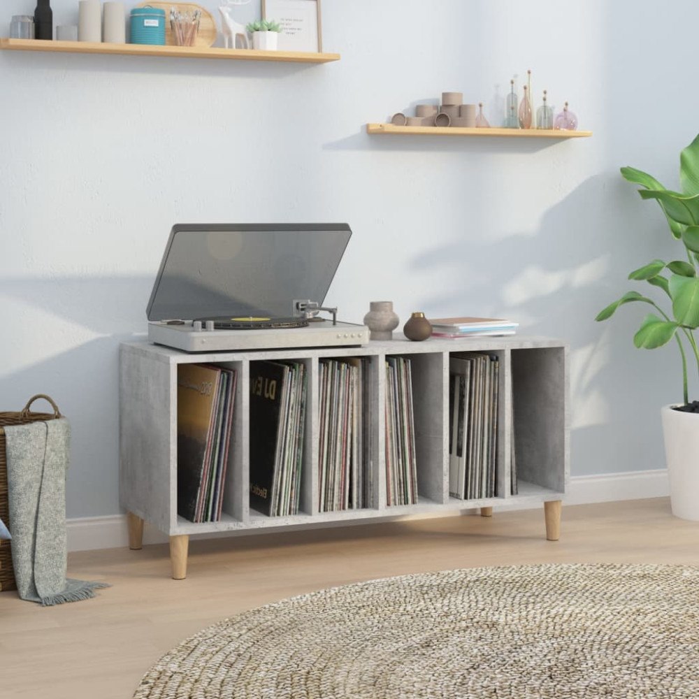 vidaXL Stereobänk betong-grå 100x38x48 cm konstruerat trä
