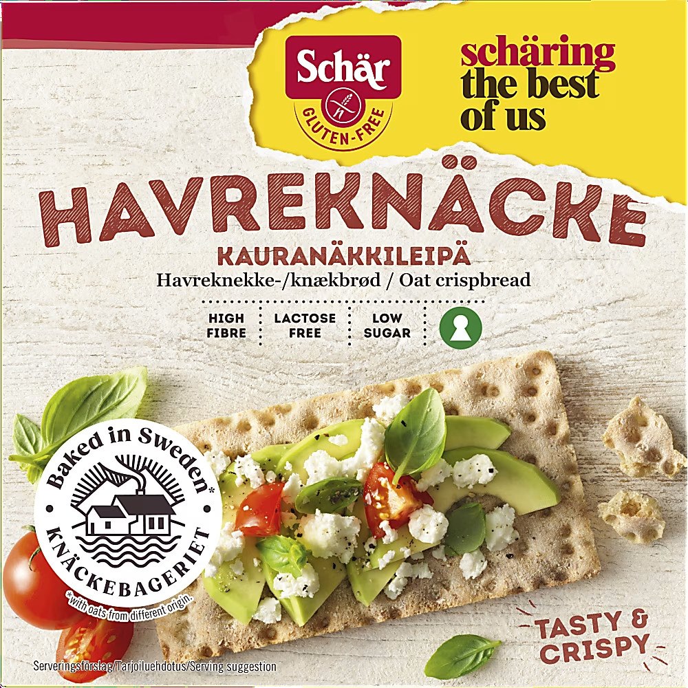 Schär Schär Havreknäcke Glutenfri 215 g
