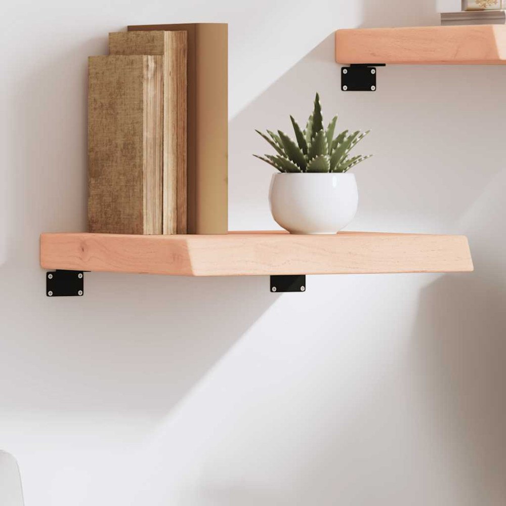 vidaXL Hyllplan 40x40x(2-6) cm obehandlad massiv ek