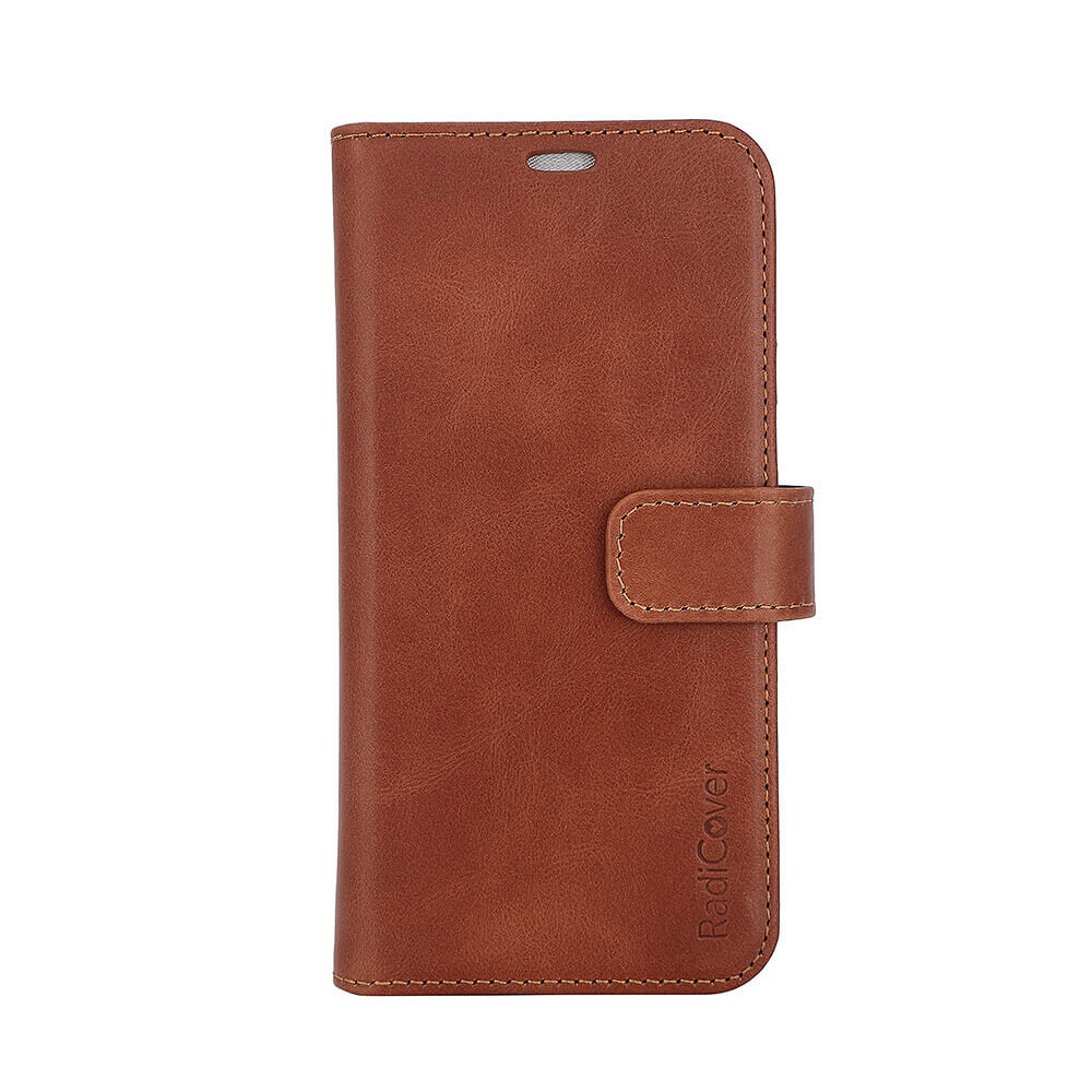 RADICOVER 2in1 Anti Radiation RFID 3 card MagS iPhone 15 Brown Leather