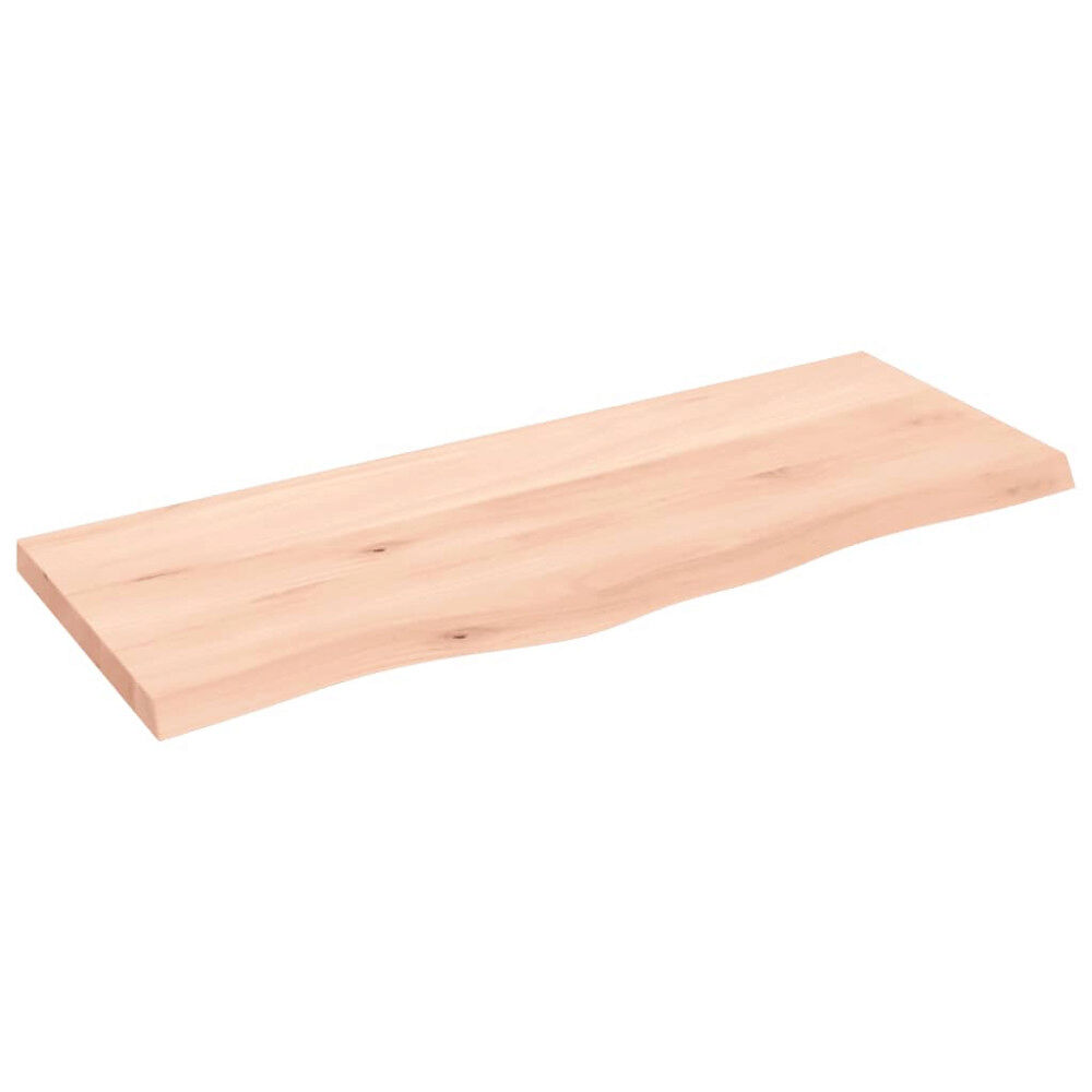 vidaXL Hyllplan 100x40x(2-4) cm obehandlad massiv ek