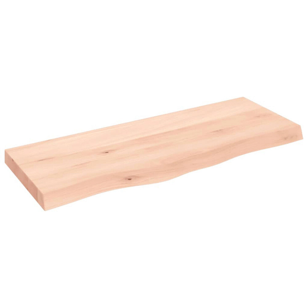 vidaXL Hyllplan 100x40x(2-6) cm obehandlad massiv ek