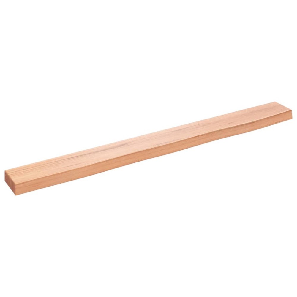 vidaXL Bordsskiva ljusbrun 100x10x4 cm behandlad massiv ek
