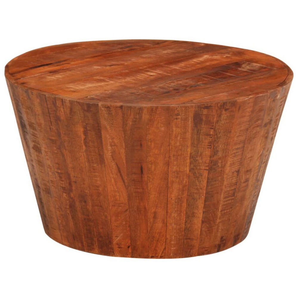 vidaXL Soffbord Ø 52x30 cm massivt grovt mangoträ