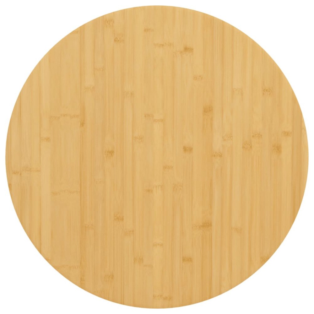 vidaXL Bordsskiva Ø60x4 cm bambu