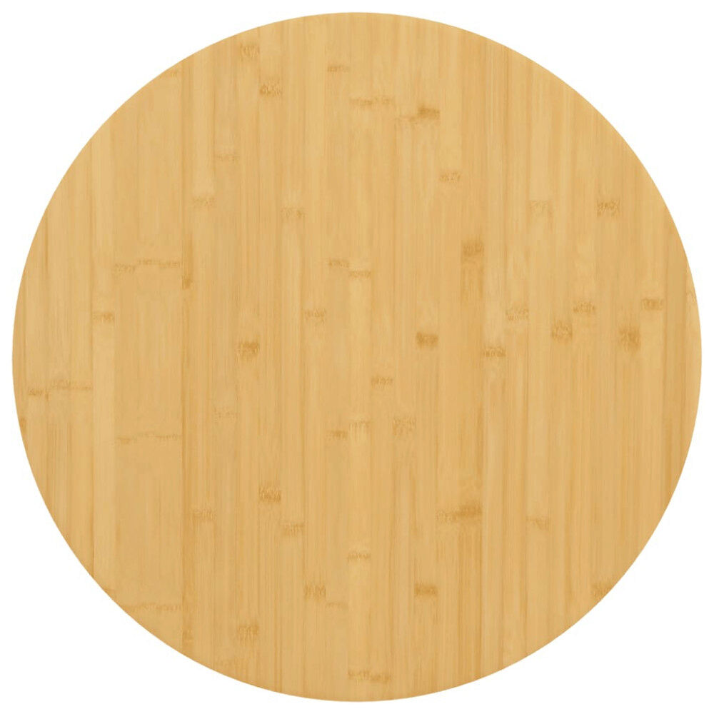 vidaXL Bordsskiva Ø60x4 cm bambu