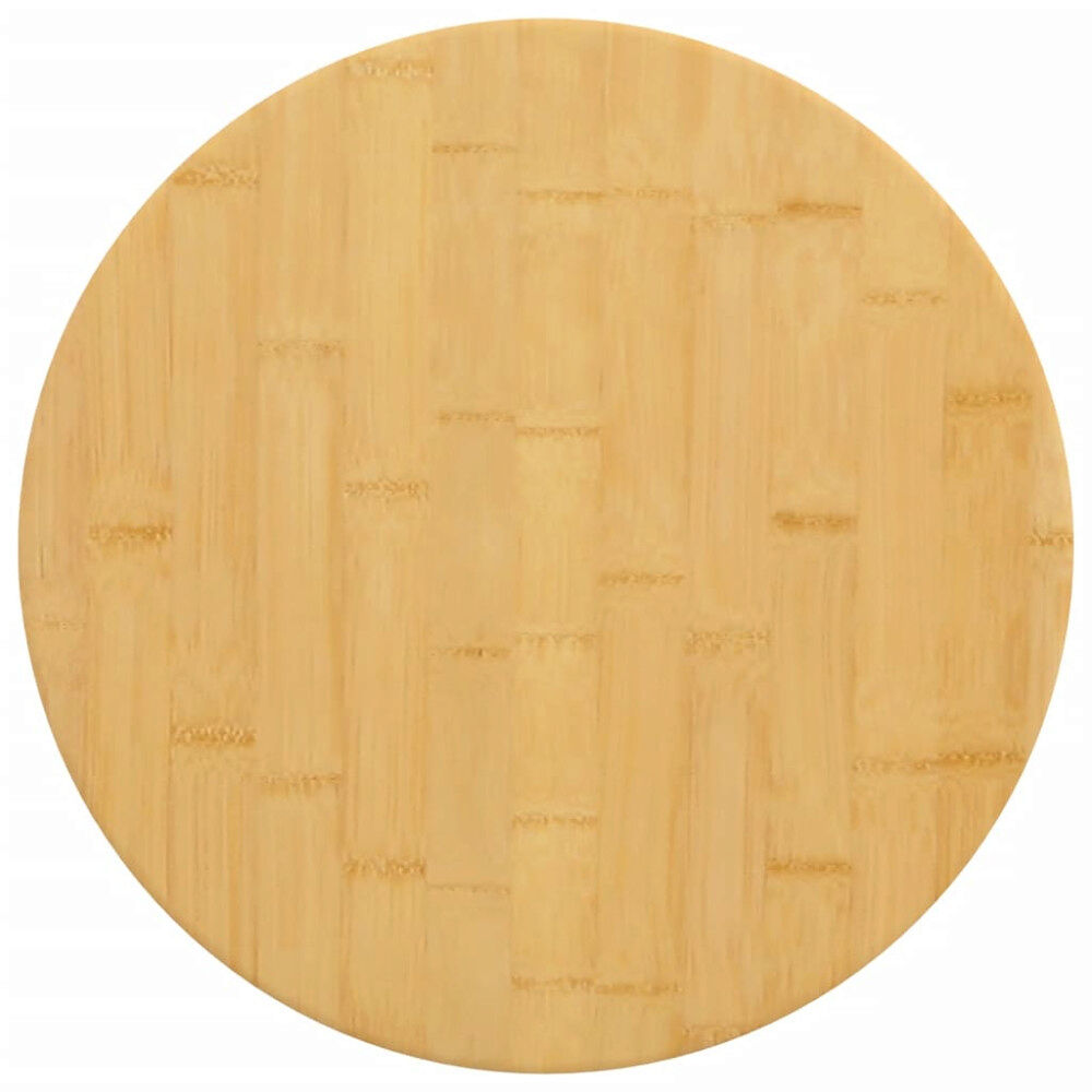 vidaXL Bordsskiva Ø50x4 cm bambu